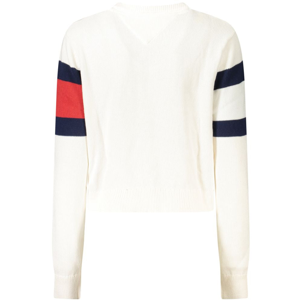 White Cotton Women Sweater