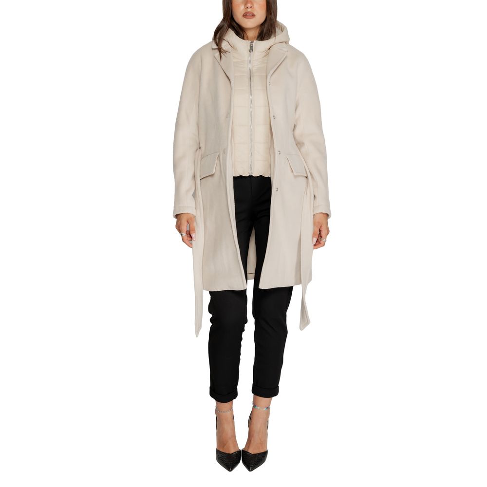 Beige Polyester Coat
