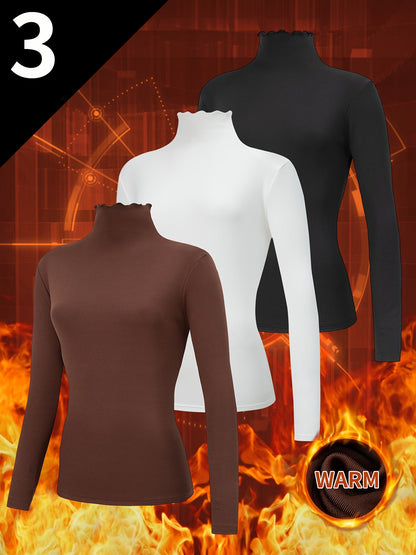 Demi™ | 3 set thermische Hoge Kraag Top