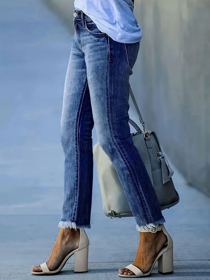 Ava™ | High-Waisted Casual Fit Jeans