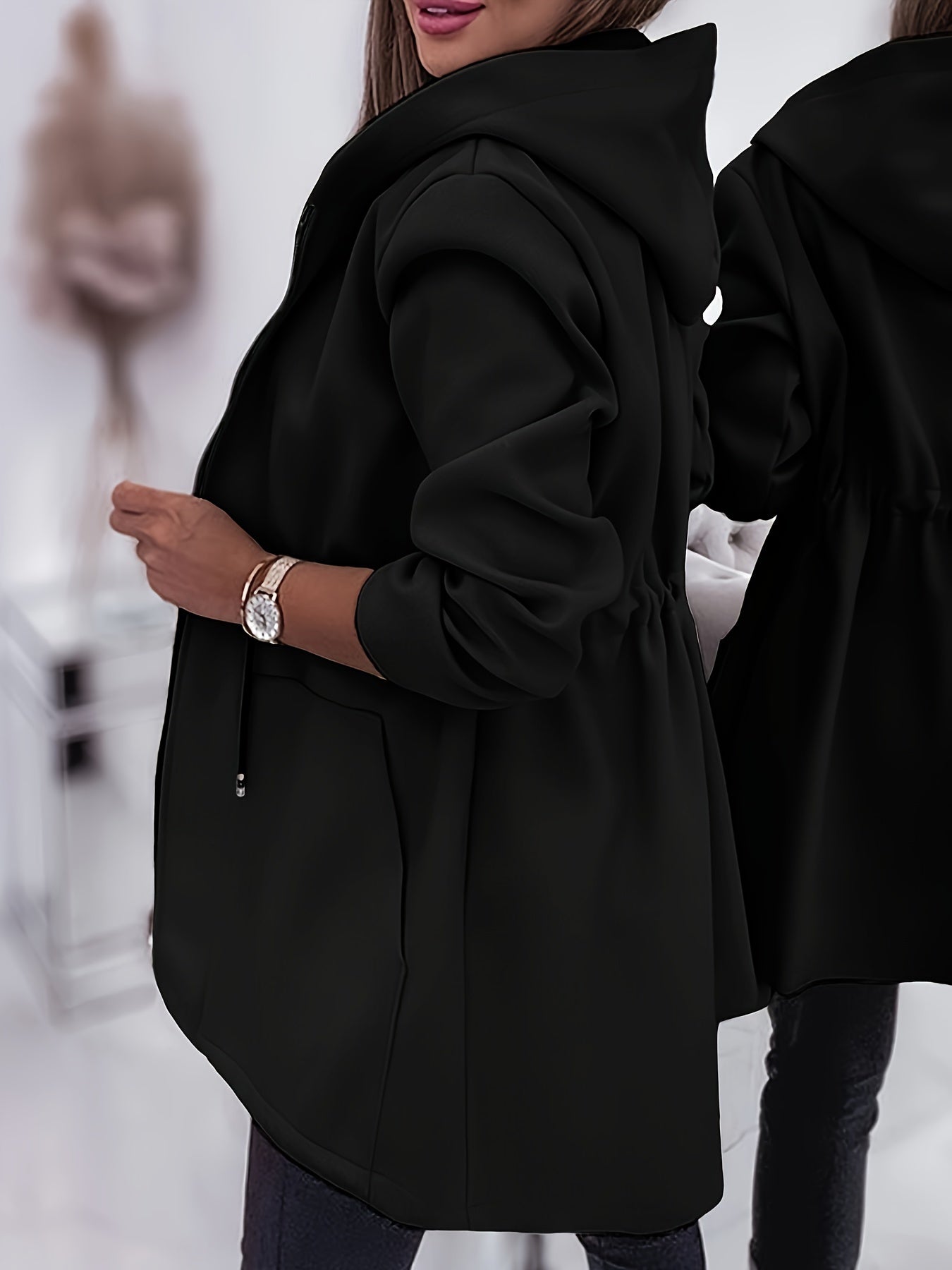 Elyse™ | Comfortabele Herfst/Winter Jas met Trekkoord