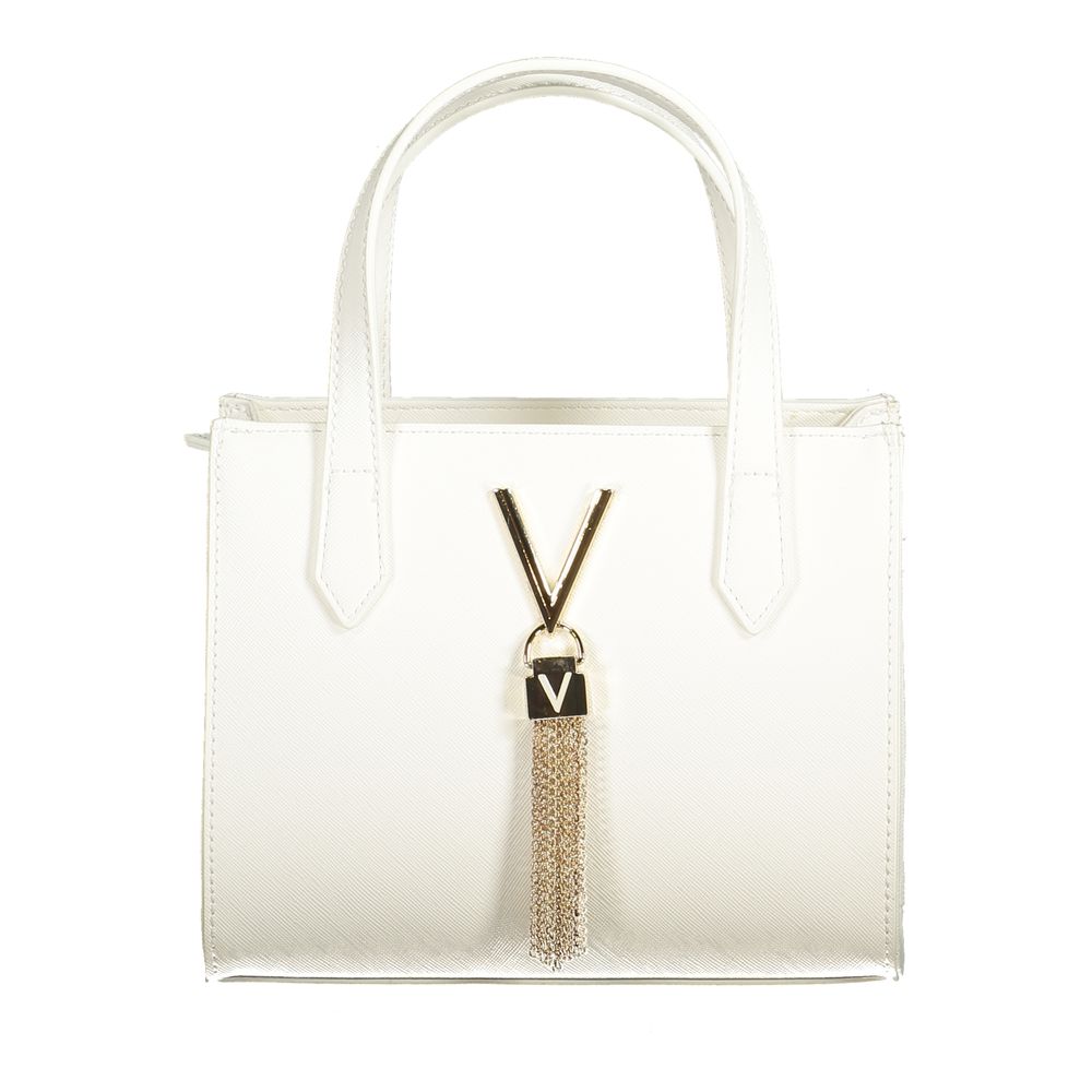 White Polyethylene Women Handbag