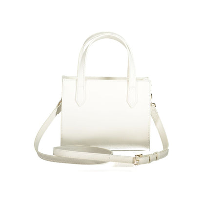 White Polyethylene Women Handbag