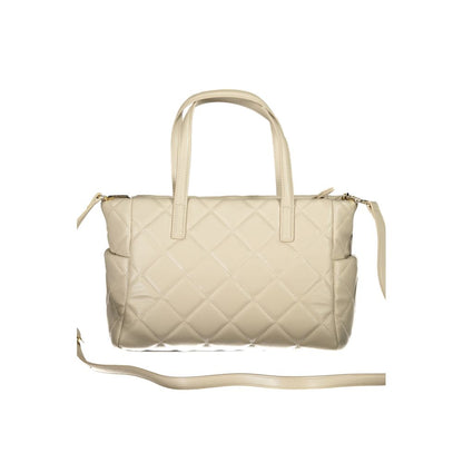 Beige Polyethylene Handbag