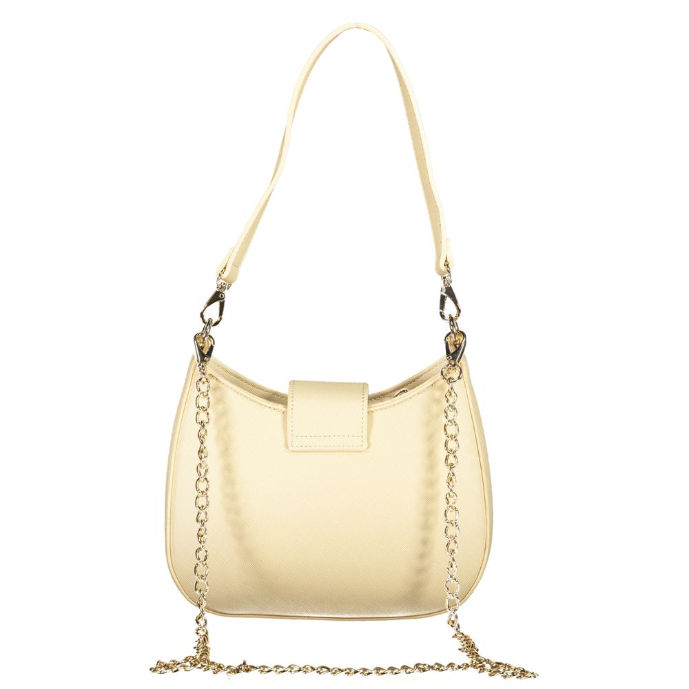 Beige Polyethylene Women Handbag