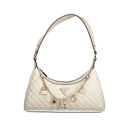 White Polyethylene Women Handbag