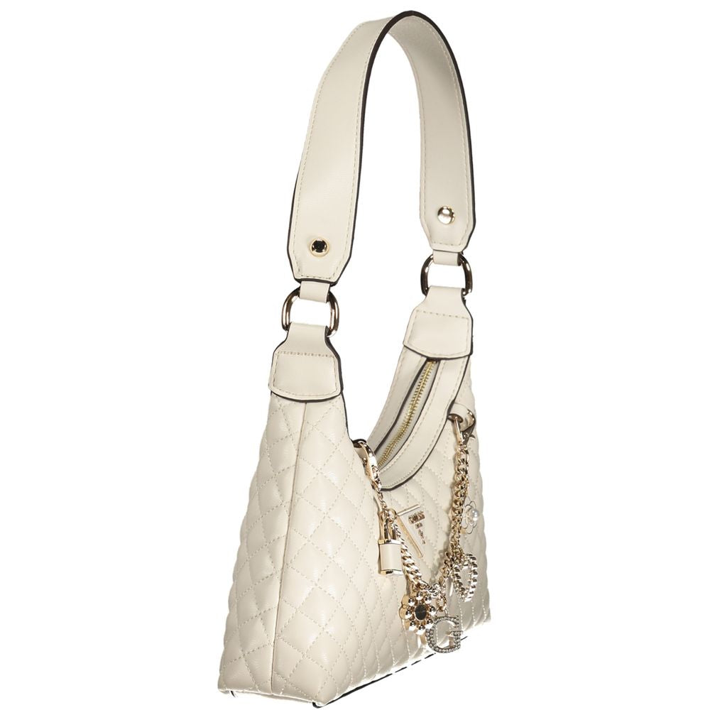 White Polyethylene Women Handbag