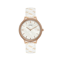 White Leather Watch