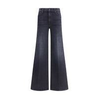 Wide leg stretch cotton Jeans