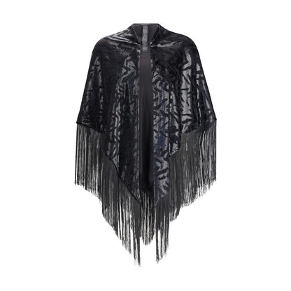 Velvet Shawl with fringes