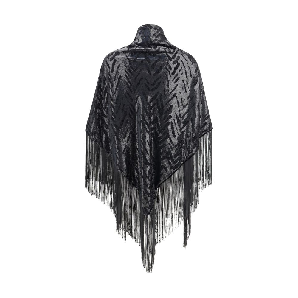 Velvet Shawl with fringes