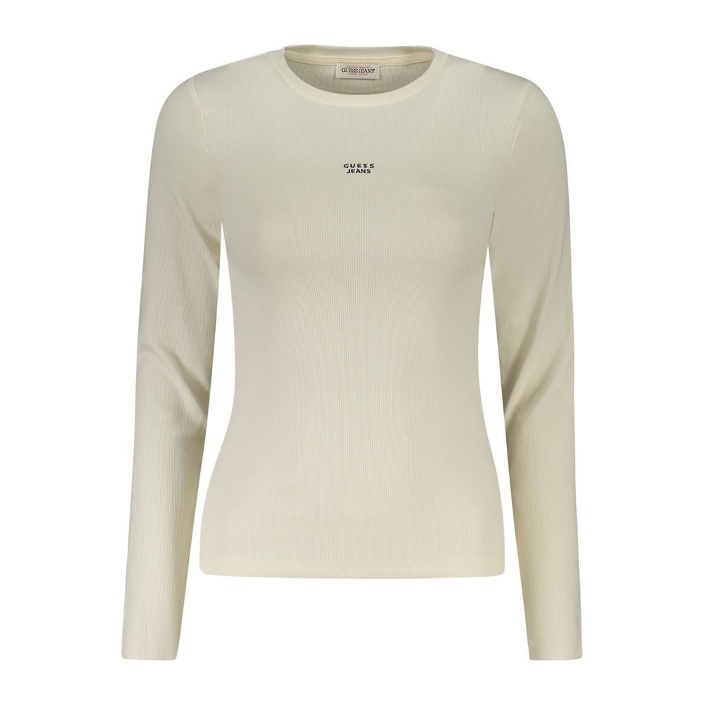 White Cotton Women T-Shirt