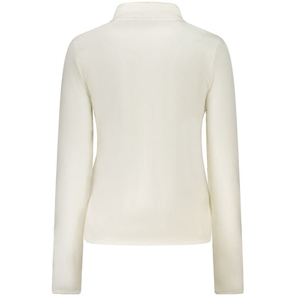 White Polyester Women Sweater
