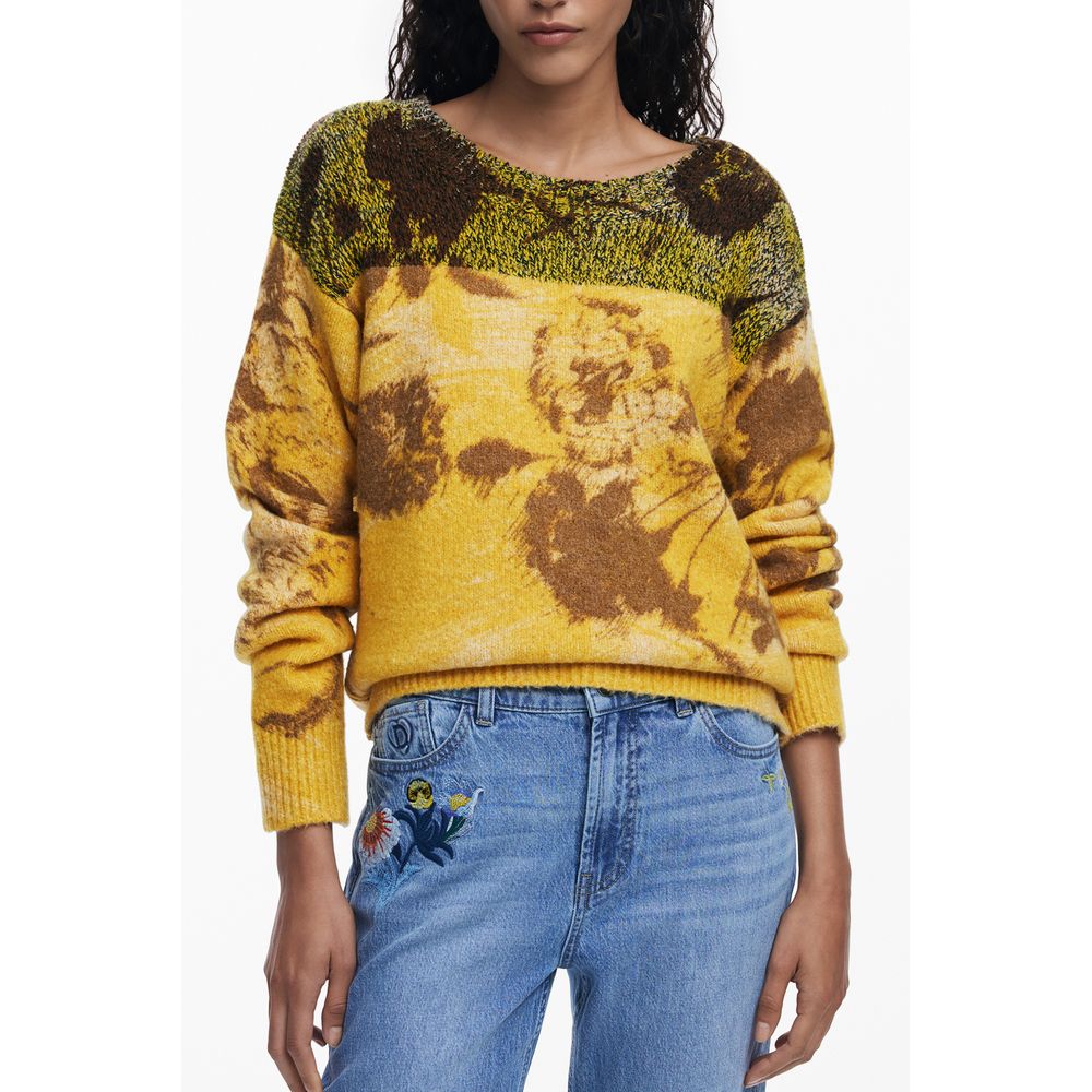 Yellow Wool Women Sweater