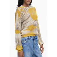 Yellow Wool Women Sweater