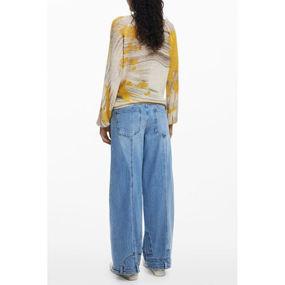 Yellow Wool Women Sweater