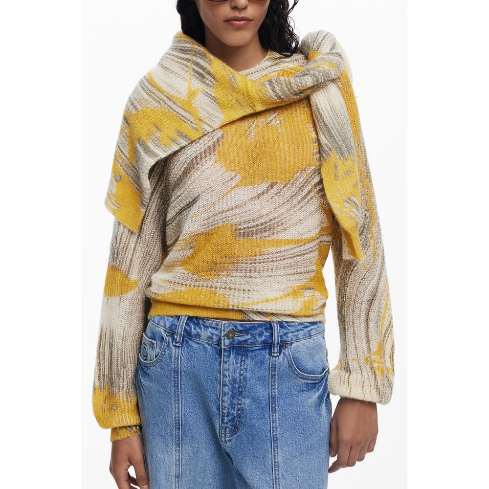 Yellow Wool Women Sweater