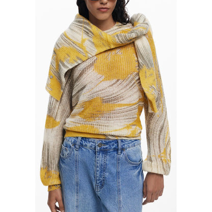 Yellow Wool Women Sweater