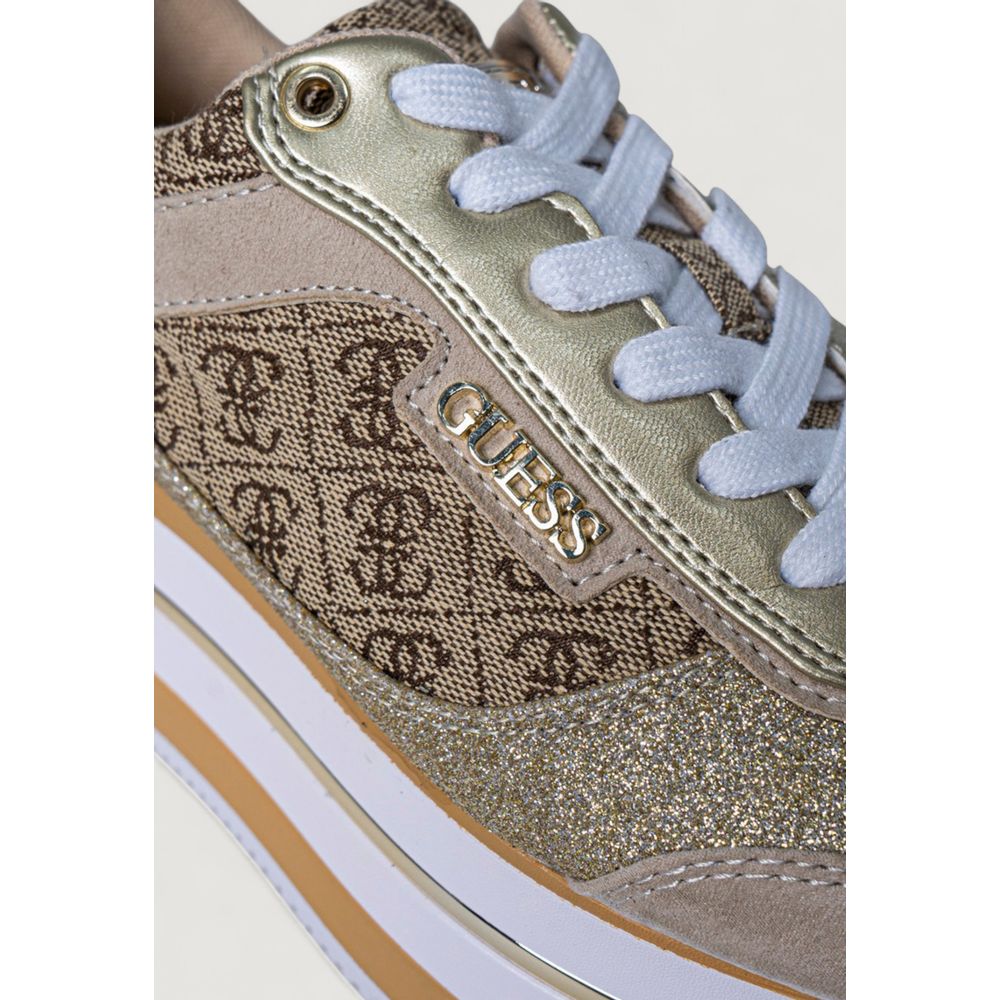 Beige Polyester Sneaker