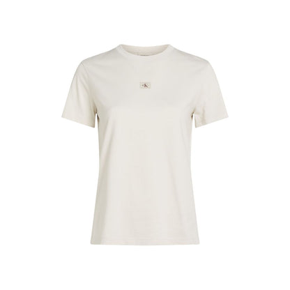 Beige Recycled Cotton T-Shirt