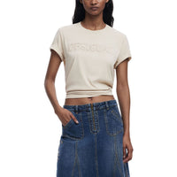 Beige Cotton T-Shirt