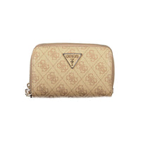 Beige Polyethylene Women Wallet