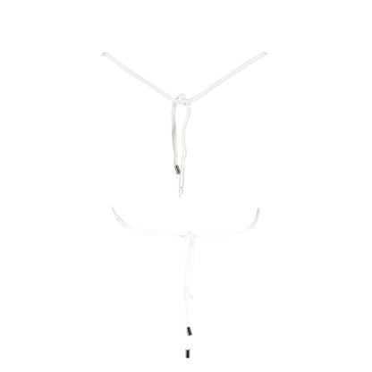 White Elastane Swimwear