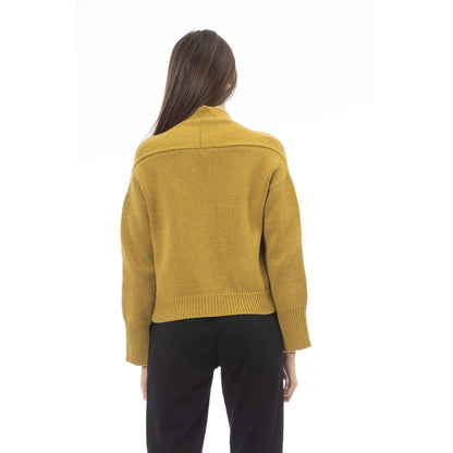 Yellow Merino Wool Cardigan