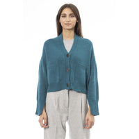 Teal Merino Wool Cardigan