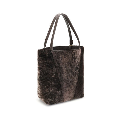 Spin Shearling Tote Bag