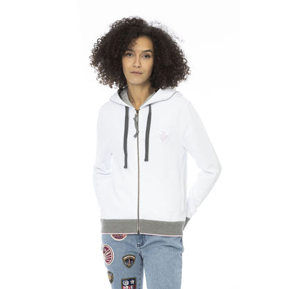 White Cotton Sweatshirt