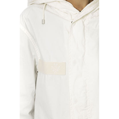 White Cotton Jackets & Coat