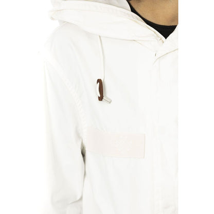 White Cotton Jackets & Coat