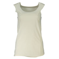 White Elastane Tank Top