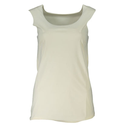 White Elastane Tank Top