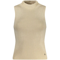 Beige Cotton Tank Top