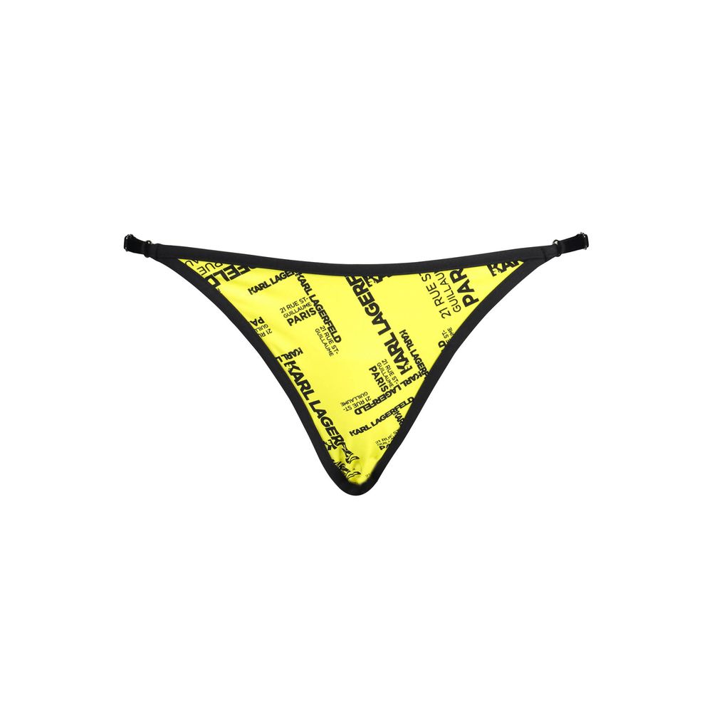 Yellow Elastane Swimwear
