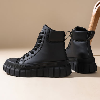 Maven™ | Hoge zwarte laarzen met veters