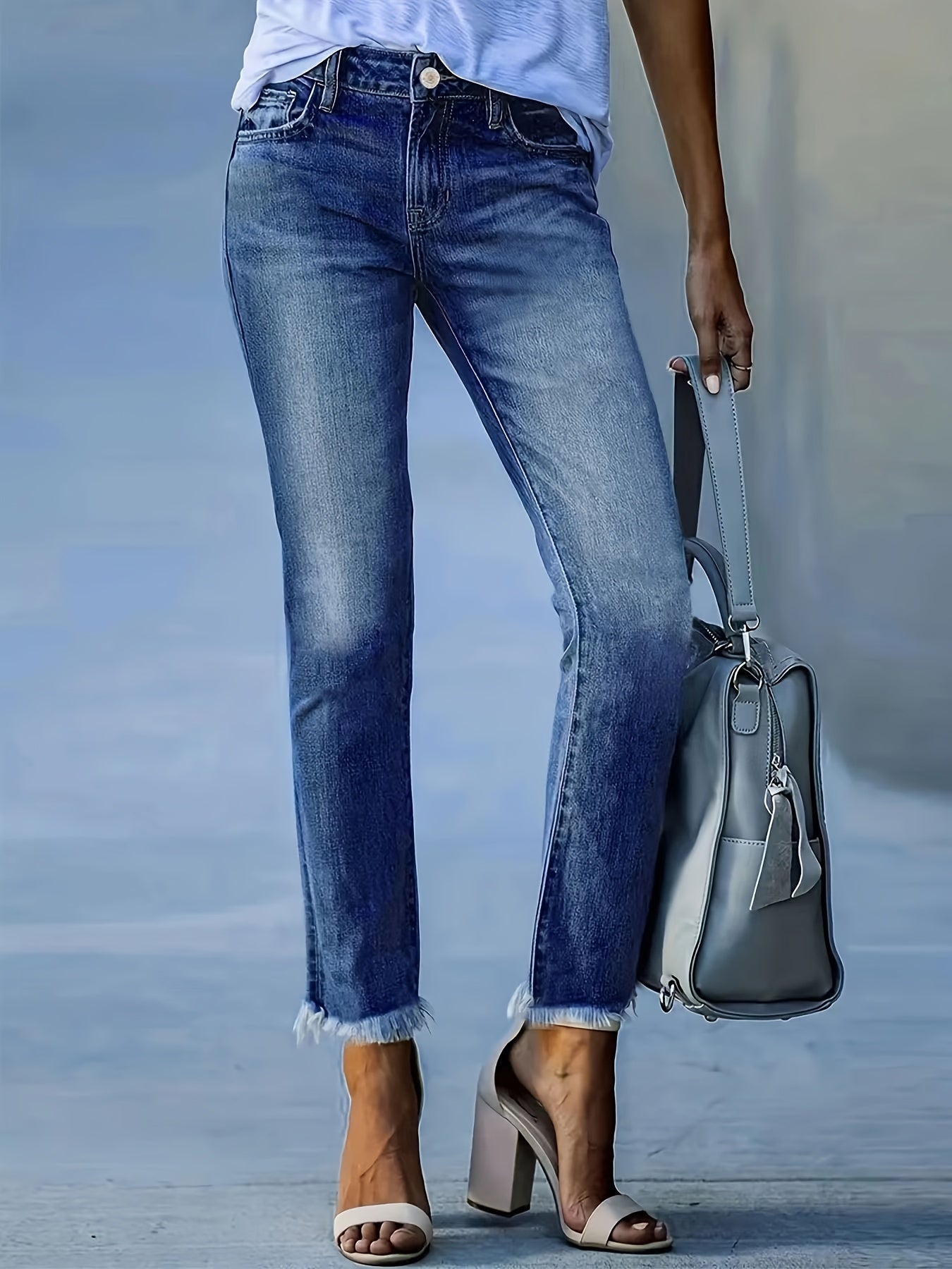 Ava™ | High-Waisted Casual Fit Jeans
