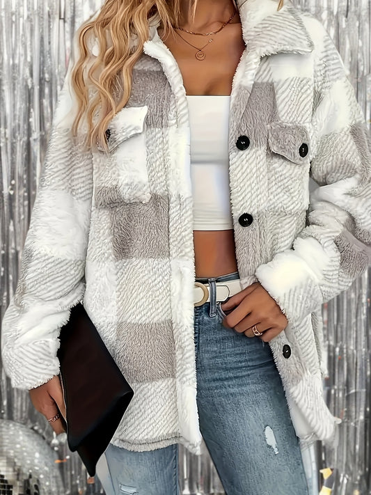 Noura™ | Stijlvolle Pluche jas