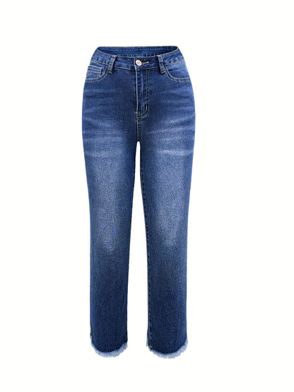 Ava™ | High-Waisted Casual Fit Jeans
