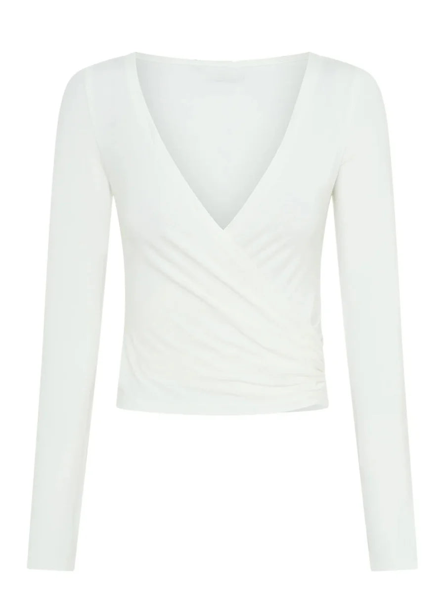 Elara™ | Pilates Wrap Top met Diepe V-hals