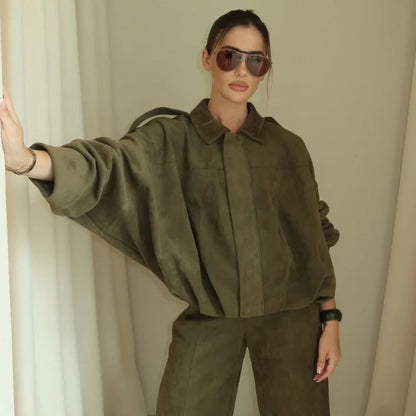 Leona™ |Bomber jas lange mouwen